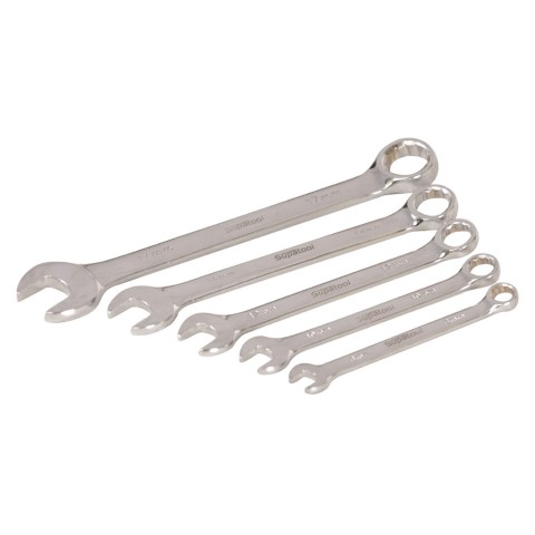 SUPATOOL COMBINATION SPANNER SET 5 PIECE IMPERIAL 